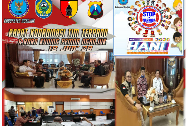 Agenda Bulanan bersama Bupati membahas kondisi Kamtibmas Wilayah Nganjuk