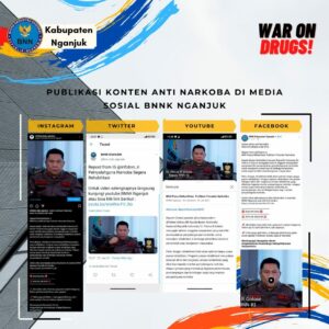 PUBLIKASI KONTEN ANTI NARKOBA DI MEDIA SOSIAL BNNK NGANJUK