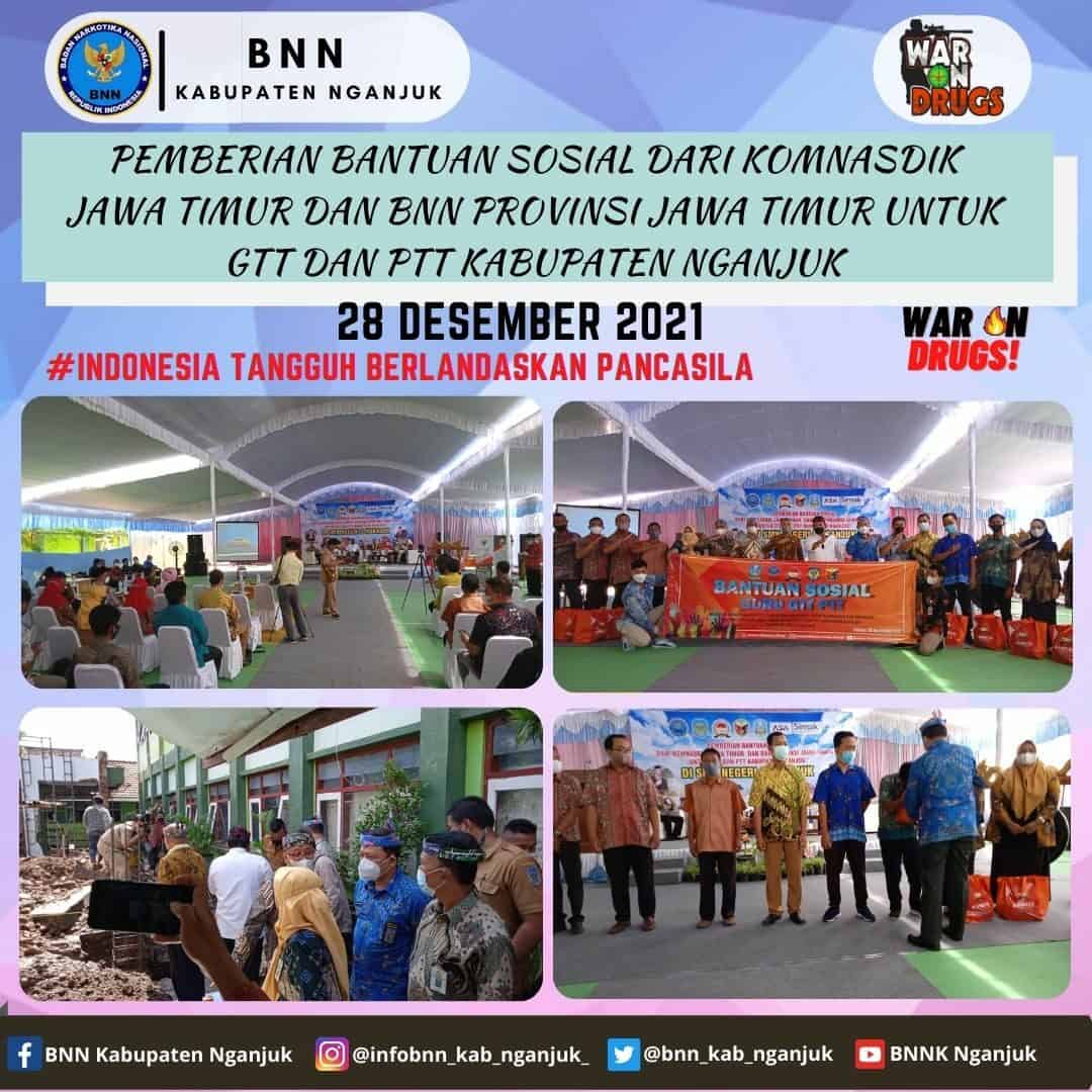 PEMBERIAN BANTUAN SOSIAL DARI KOMNASDIK JAWA TIMUR DAN BNN PROVINSI JAWA TIMUR UNTUK GTT DAN PTT KABUPATEN NGANJUK PEMBERIAN BANTUAN SOSIAL DARI KOMNASDIK JAWA TIMUR DAN BNN PROVINSI JAWA TIMUR UNTUK GTT DAN PTT KABUPATEN NGANJUK