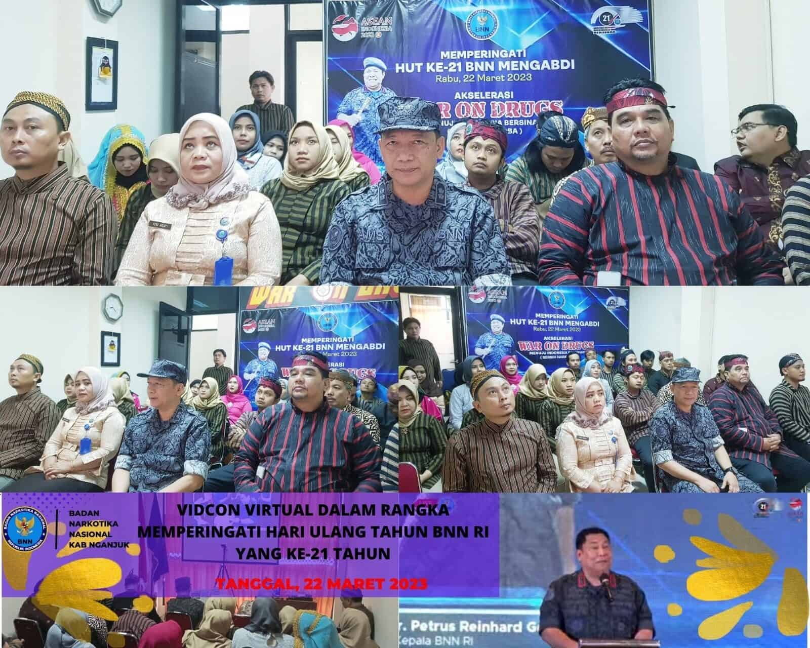 ''VIDCON VIRTUAL HARI ULANG TAHUN BNN RI YANG KE-21'' ”VIDCON VIRTUAL HARI ULANG TAHUN BNN RI YANG KE-21”