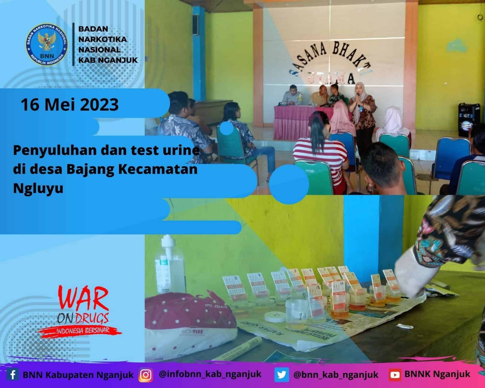 '' PENYULUHAN DAN TEST URINE DI DESA BAJANG KECAMATAN NGLUYU '' ” PENYULUHAN DAN TEST URINE DI DESA BAJANG KECAMATAN NGLUYU ”