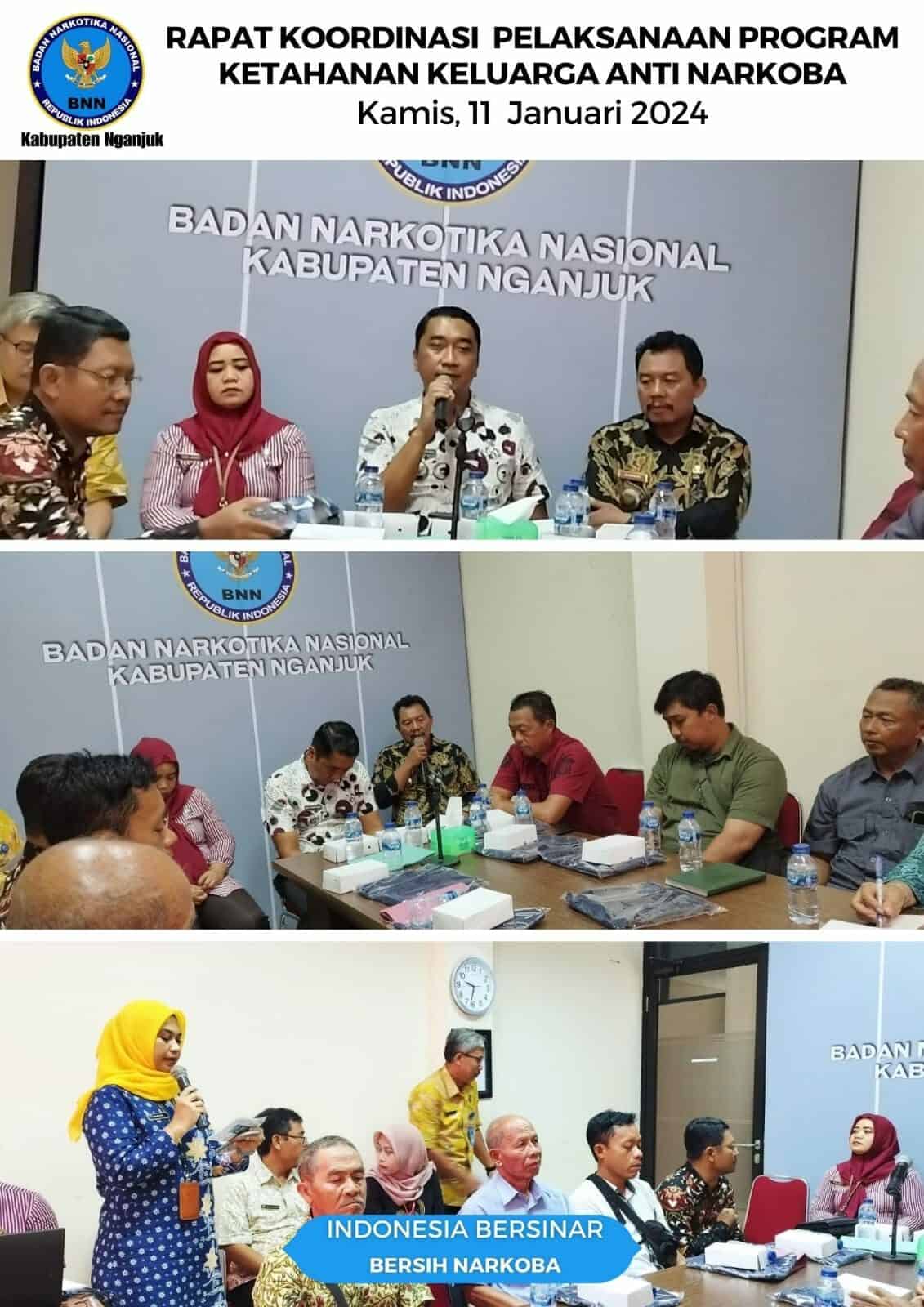 RAPAT KOORDINASI PELAKSANAAN PROGRAM KETAHANAN KELUARGA ANTI NARKOBA