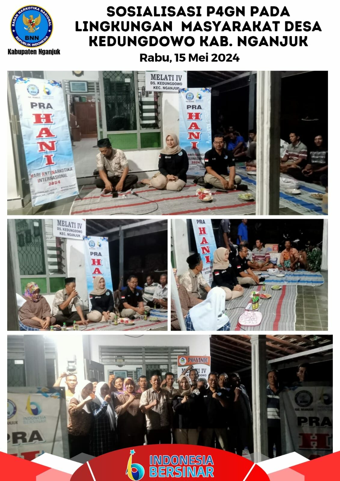 SOSIALISASI P4GN PADA LINGKUNGAN MASYARAKAT DI DESA KEDUNGDOWO KAB. NGANJUK SOSIALISASI P4GN PADA LINGKUNGAN MASYARAKAT DI DESA KEDUNGDOWO KAB. NGANJUK