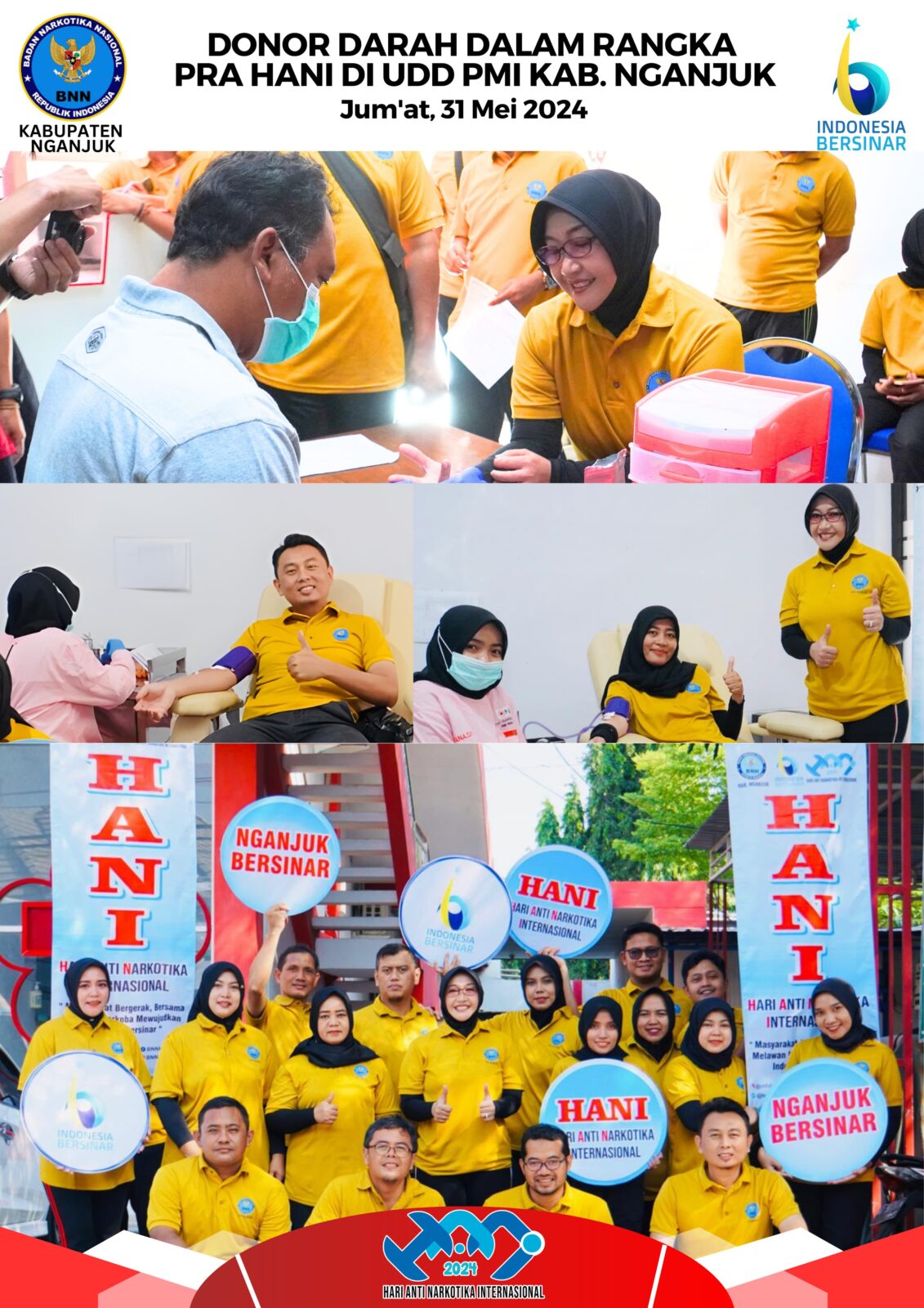 DONOR DARAH DALAM RANGKA PERINGATAN HANI 2024 DONOR DARAH DALAM RANGKA PERINGATAN HANI 2024