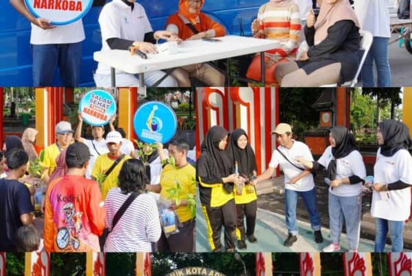 BNN KAB. NGANJUK BERSINERGI & KOLABORASI DENGAN KPAD NGANJUK DI CAR FREE DAY