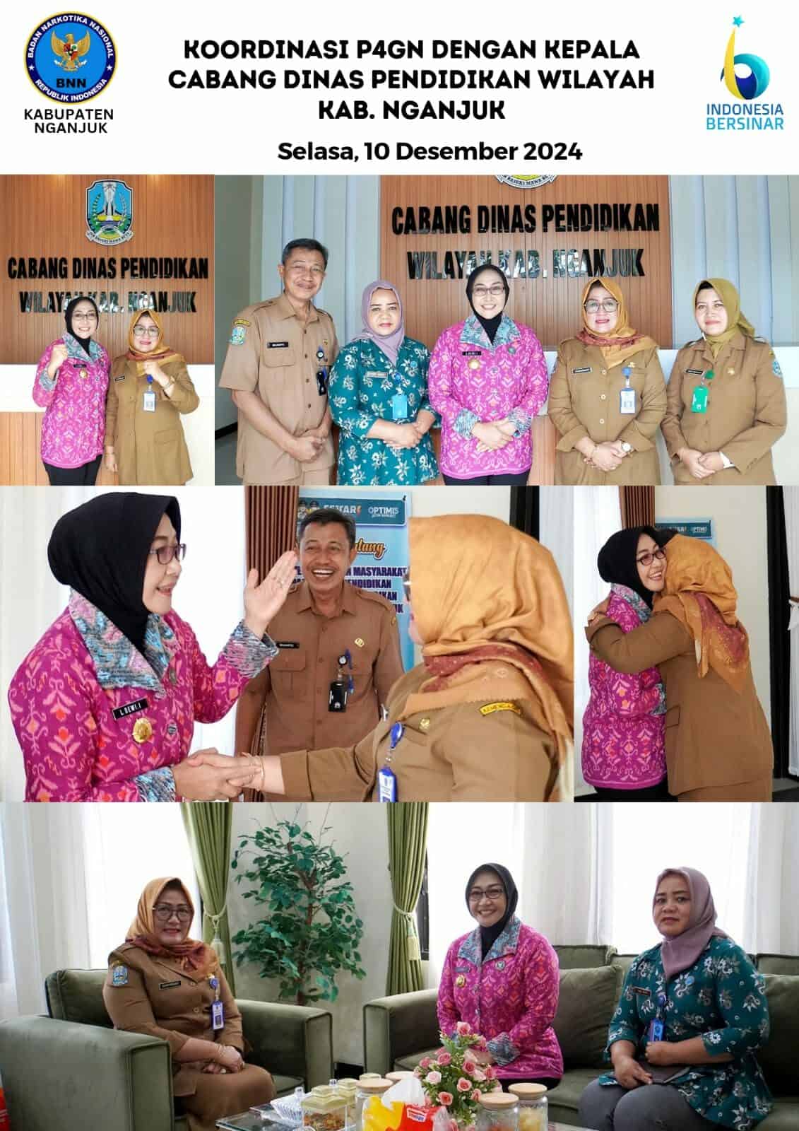 BNN KAB. NGANJUK BERKOORDINASI P4GN DENGAN KEPALA CABANG DINAS PENDIDIKAN WILAYAH KAB. NGANJUK BNN KAB. NGANJUK BERKOORDINASI P4GN DENGAN KEPALA CABANG DINAS PENDIDIKAN WILAYAH KAB. NGANJUK