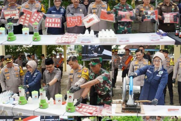 RILIS AKHIR TAHUN & PEMUSNAHAN BB POLRES NGANJUK TAHUN 2024