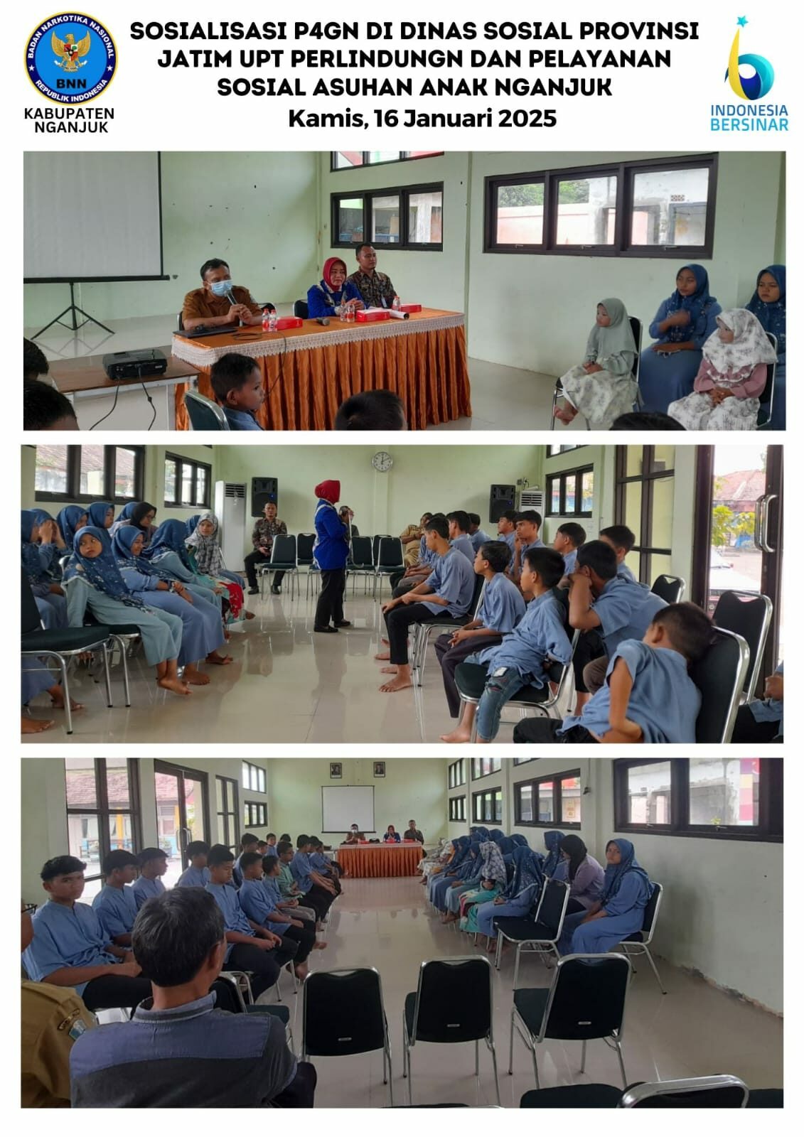 SOSIALISASI P4GN DI DINAS SOSIAL PROVINSI JATIM UPT PERLINDUNGN DAN PELAYANAN SOSIAL ASUHAN ANAK NGANJUK SOSIALISASI P4GN DI DINAS SOSIAL PROVINSI JATIM UPT PERLINDUNGN DAN PELAYANAN SOSIAL ASUHAN ANAK NGANJUK
