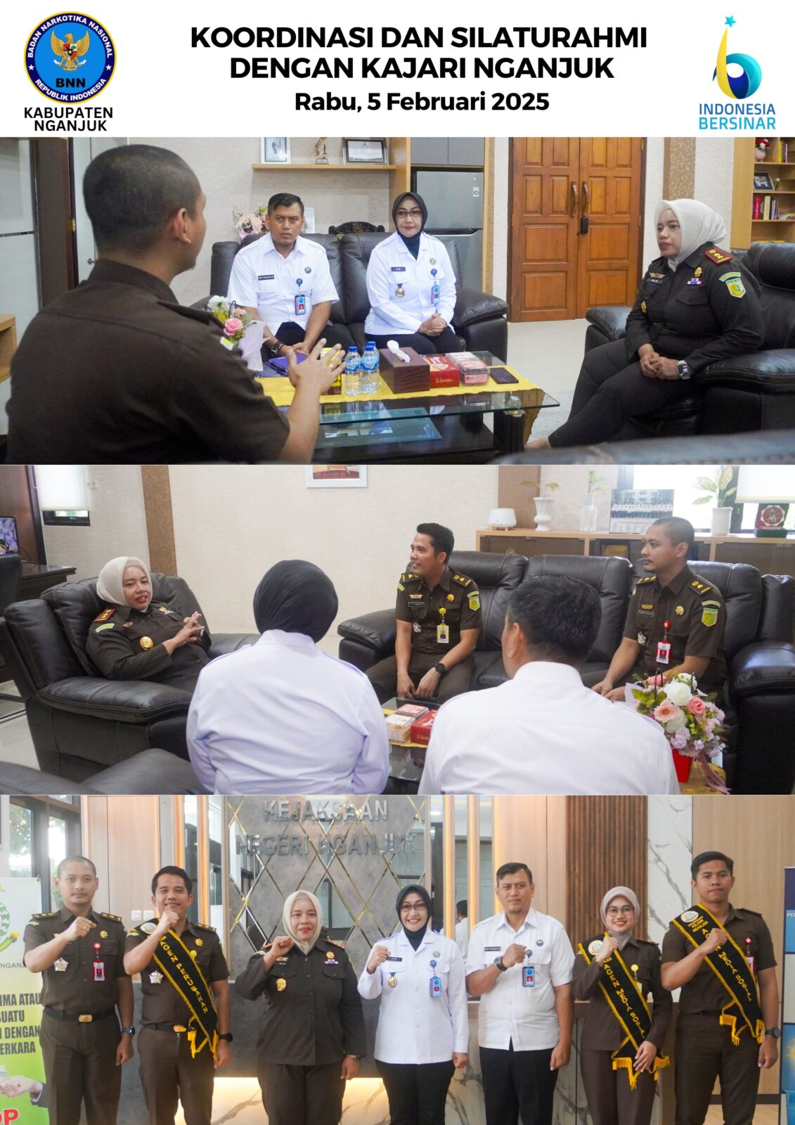 KOORDINASI DAN SILATURAHMI DENGAN KAJARI NGANJUK KOORDINASI DAN SILATURAHMI DENGAN KAJARI NGANJUK