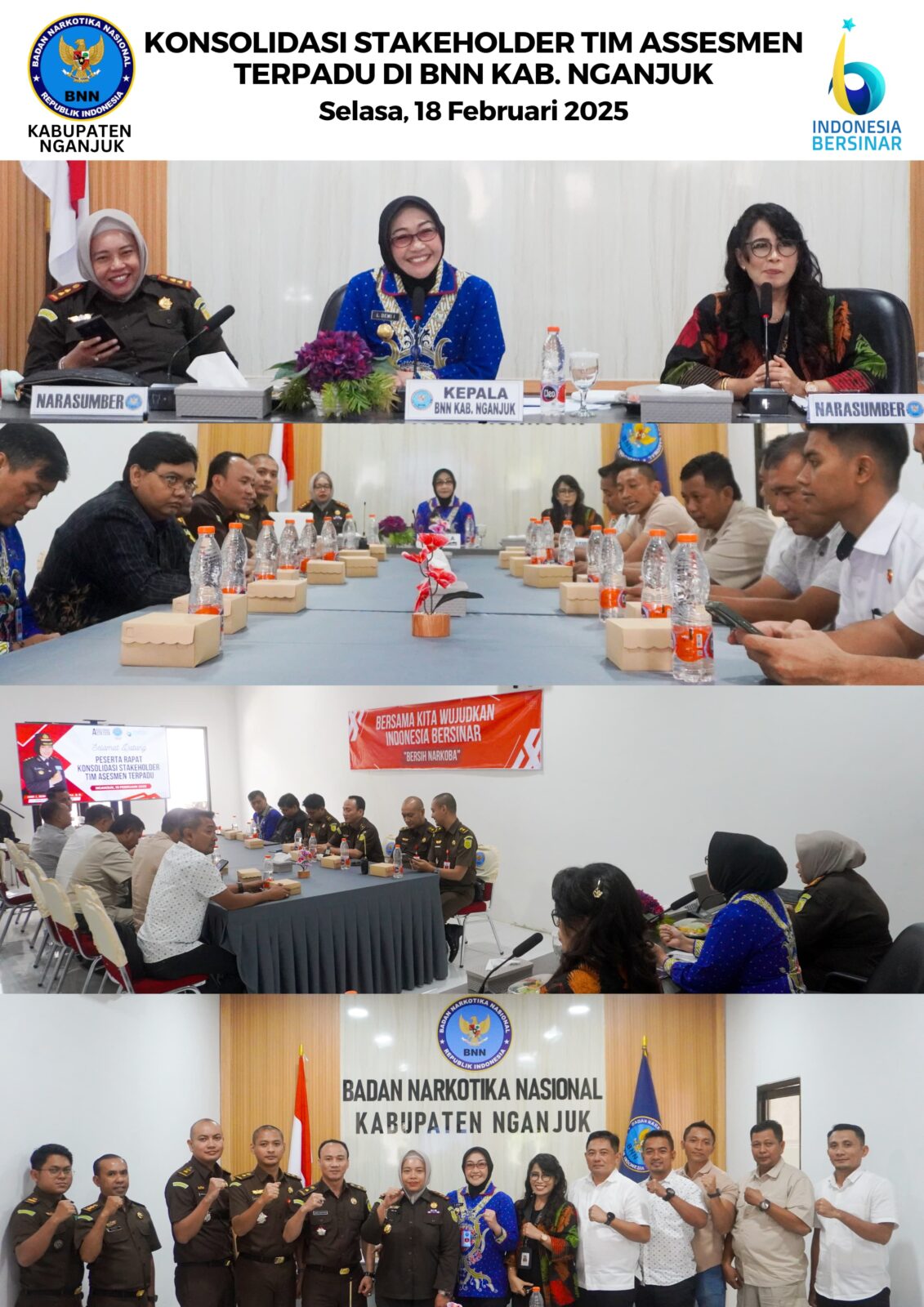KONSOLIDASI STAKEHOLDER TIM ASSESMENT TERPADU DI BNNK NGANJUK KONSOLIDASI STAKEHOLDER TIM ASSESMENT TERPADU DI BNNK NGANJUK
