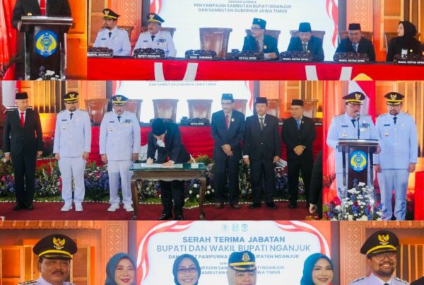 KEPALA BNN KABUPATEN NGANJUK MENGHADIRI SERAH TERIMA JABATAN BUPATI & WAKIL BUPATI NGANJUK MASA JABATAN 2025 – 2029
