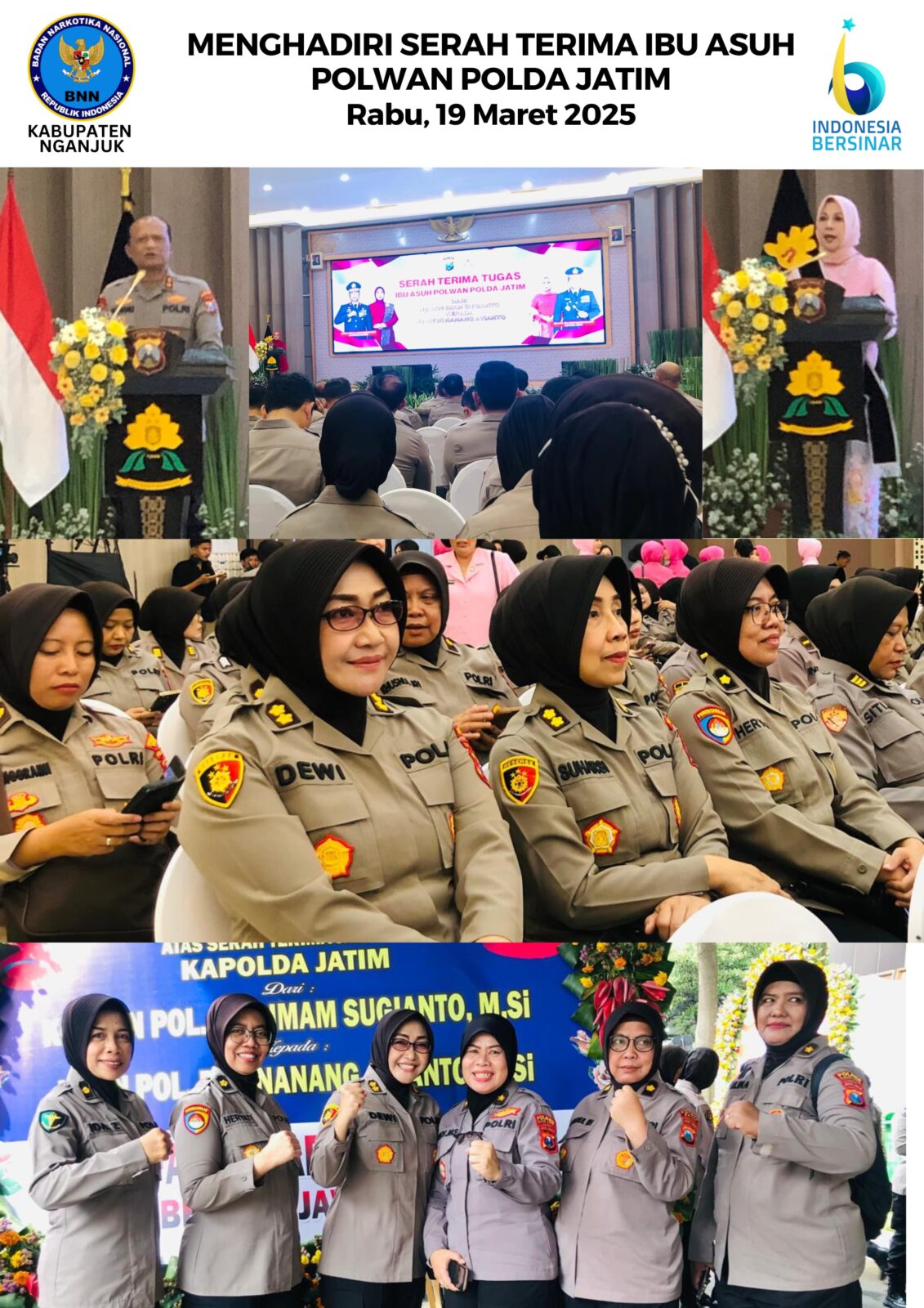 SERAH TERIMA IBU ASUH POLWAN POLDA JATIM SERAH TERIMA IBU ASUH POLWAN POLDA JATIM