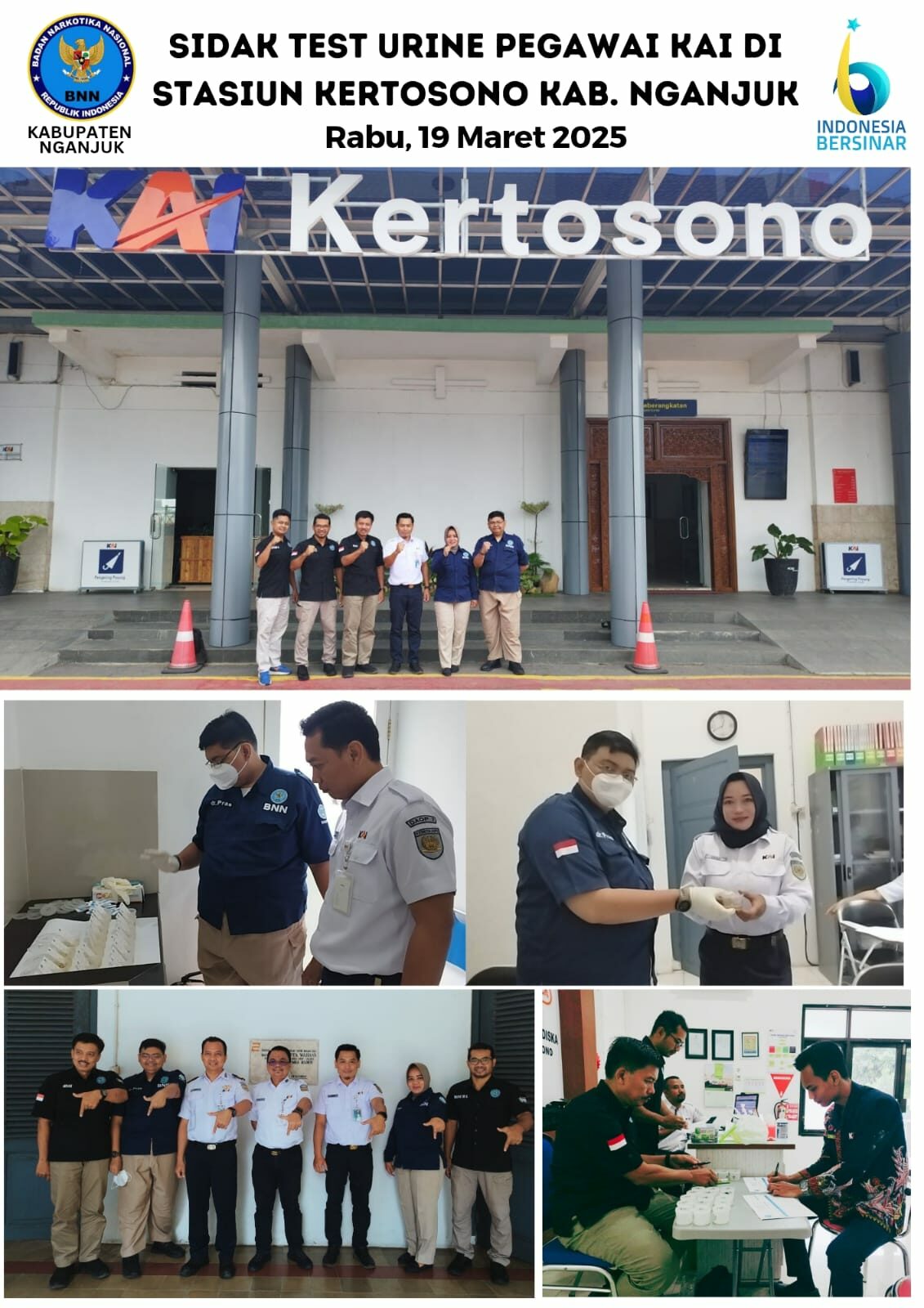 SIDAK TEST URINE PEGAWAI KAI DI STASIUN KERTOSONO KAB. NGANJUK SIDAK TEST URINE PEGAWAI KAI DI STASIUN KERTOSONO KAB. NGANJUK