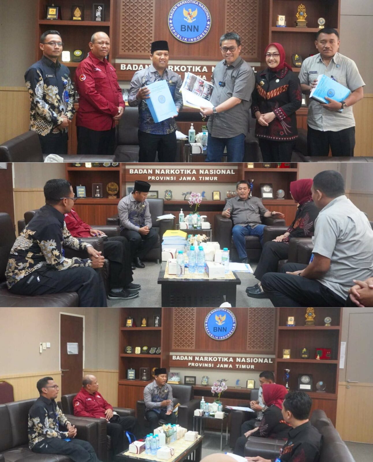 AUDIENSI SATLAK P4GN NGAWI KE BNNP JATIM AUDIENSI SATLAK P4GN NGAWI KE BNNP JATIM